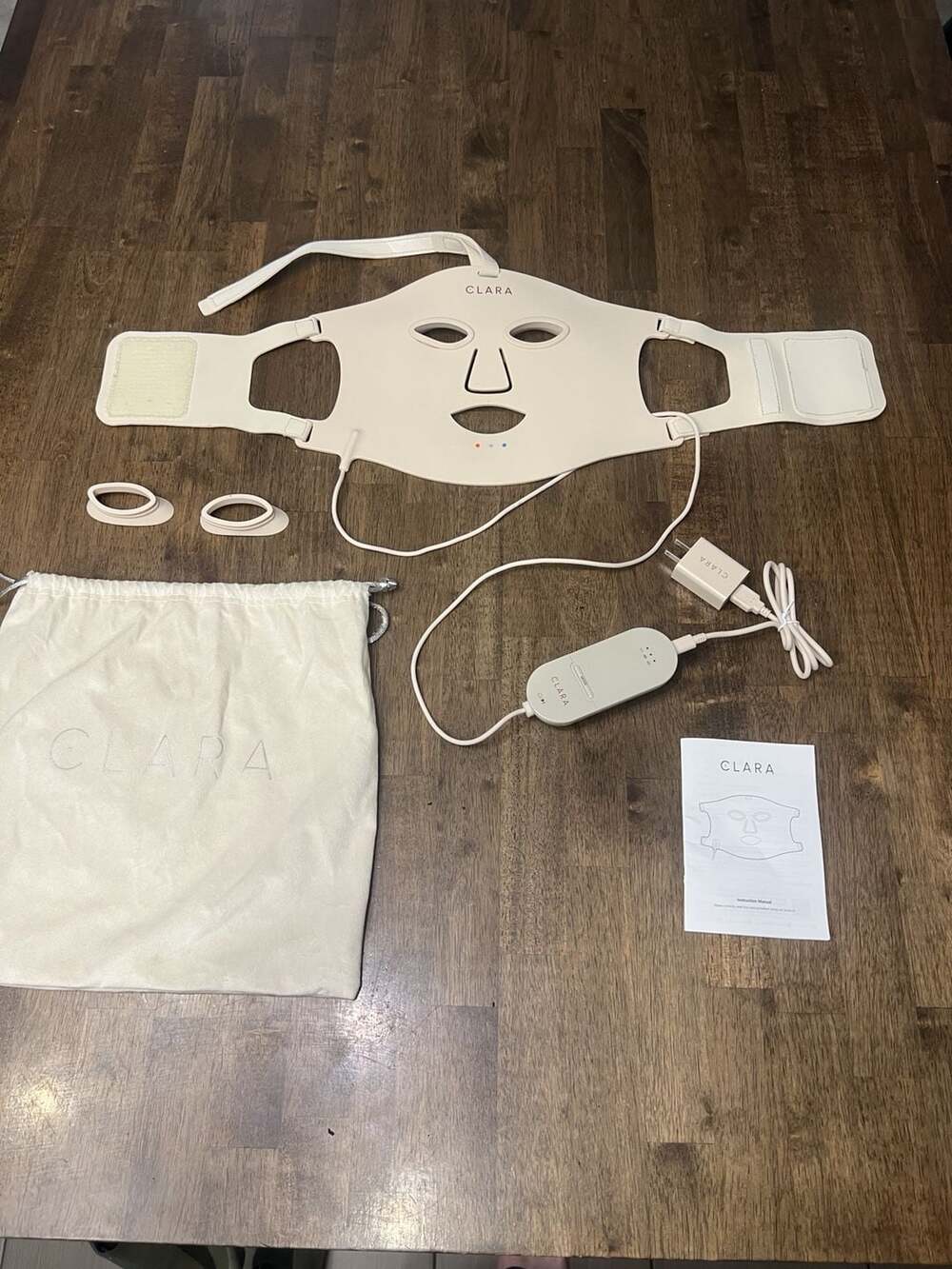 Clara LED Face Mask Red Light Therapy Silicone Anti-Aging